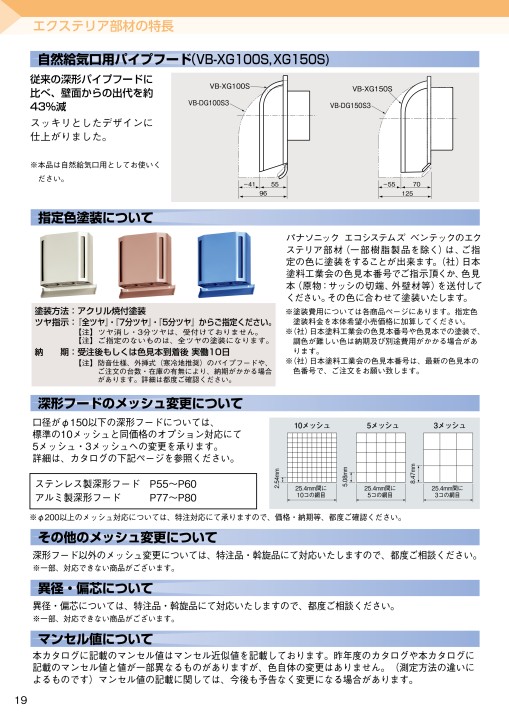 パナソニックエコシステムズベンテック 空質部材総合カタログ2022